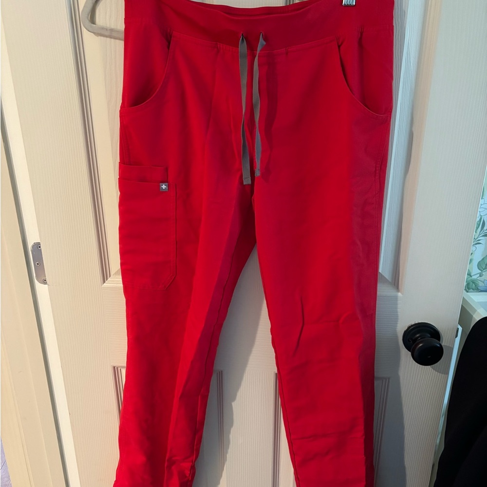 Red Scrub Pants (Figs)